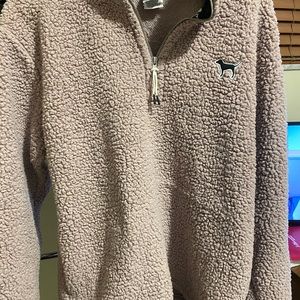 Dusty rose sherpa pullover